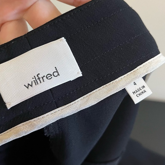 Wilfred Allant Pant - Cropped Waist Tie Black Trouser Pant - Size 4 - Picture 10 of 16